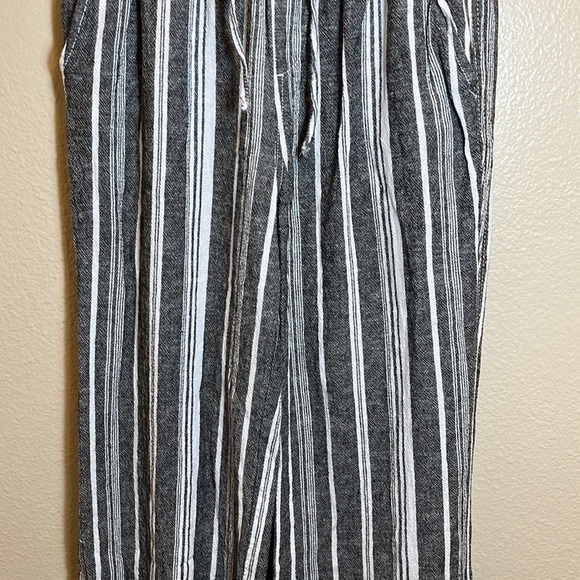 BRIGGS Straight Leg Striped Linen Blend Pant - Picture 3 of 9